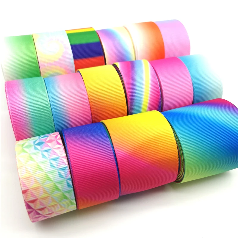 3 yards 10-75mm Gradient Rainbow Grosgrain Ribbon for Wedding Home Decor DIY Gift Wrapping Party Handmade Accessories
3 yards 10-75mm Gradient Rainbow Grosgrain Ribbon for Wedding Home Decor DIY Gift Wrapping Party Handmade Accessories