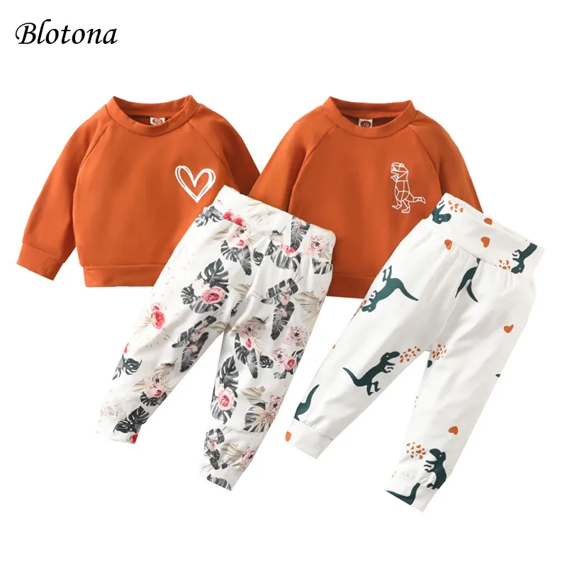 Blotona Baby Girls Boys 2 Pieces Outfit, Long Sleeve Round Neck Sweatshirt Tops + Floral/Animals Print Long Pants Set 0-3Years
Blotona Baby Girls Boys 2 Pieces Outfit, Long Sleeve Round Neck Sweatshirt Tops + Floral/Animals Print Long Pants Set 0-3Years