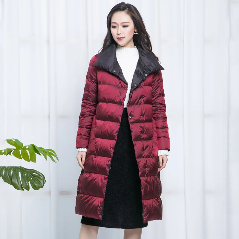 FMFSSOM New Women Double Sided Down Long Jacket Winter Turtleneck White Duck Down Coat Double Breasted Warm Parkas Snow Outwear
FMFSSOM New Women Double Sided Down Long Jacket Winter Turtleneck White Duck Down Coat Double Breasted Warm Parkas Snow Outwear