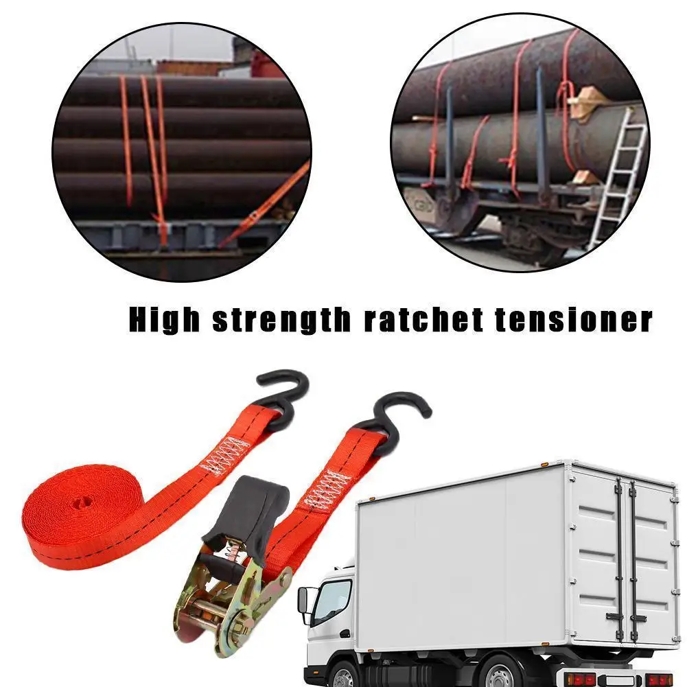 1pcs Portable Auto Luggage Trailer Ratchet Tie Down Strap 8-shaped Hook Brake Strap Binding Belt For Motorcycle Heavy-Duty
1pcs Portable Auto Luggage Trailer Ratchet Tie Down Strap 8-shaped Hook Brake Strap Binding Belt For Motorcycle Heavy-Duty