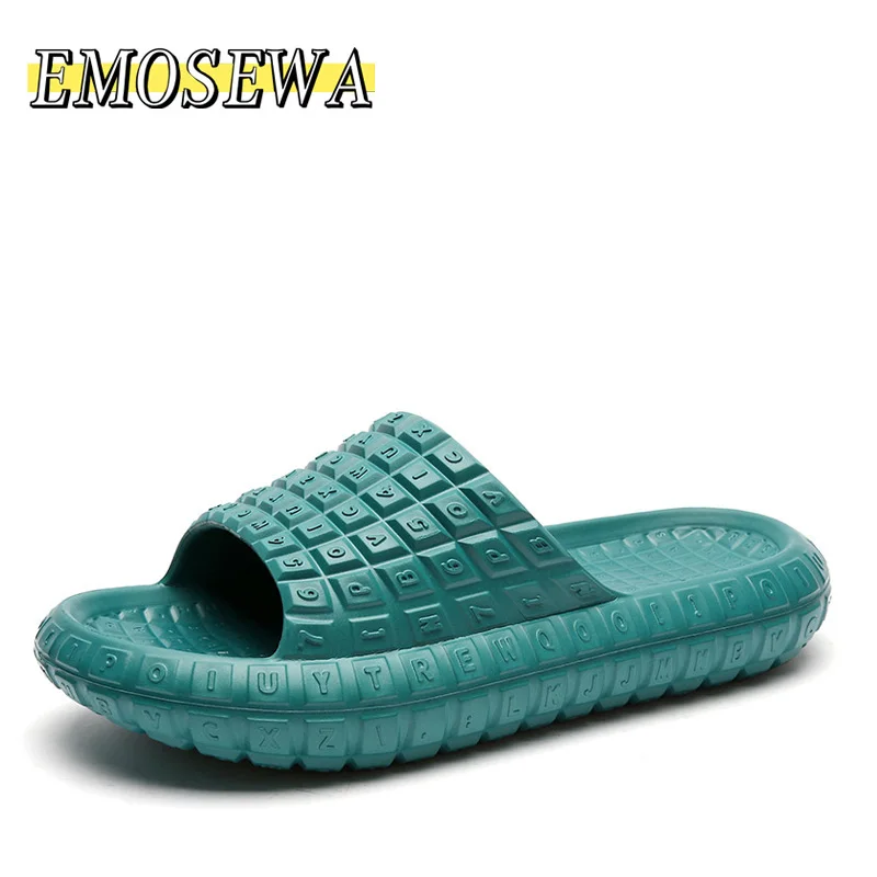 EMOSEWA Summer Slippers Keyboard-Like Shoes Block Letters Novelty Men Slides Street Style Flip Flops Design EVA Women Outdoor
EMOSEWA Summer Slippers Keyboard-Like Shoes Block Letters Novelty Men Slides Street Style Flip Flops Design EVA Women Outdoor