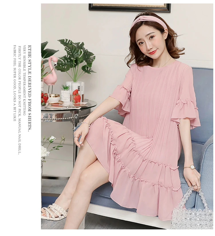 Fashion hipster summer dress new dress in the long chiffon tide mom loose fashion pleated slim slimming pregnant women skirt
Fashion hipster summer dress new dress in the long chiffon tide mom loose fashion pleated slim slimming pregnant women skirt