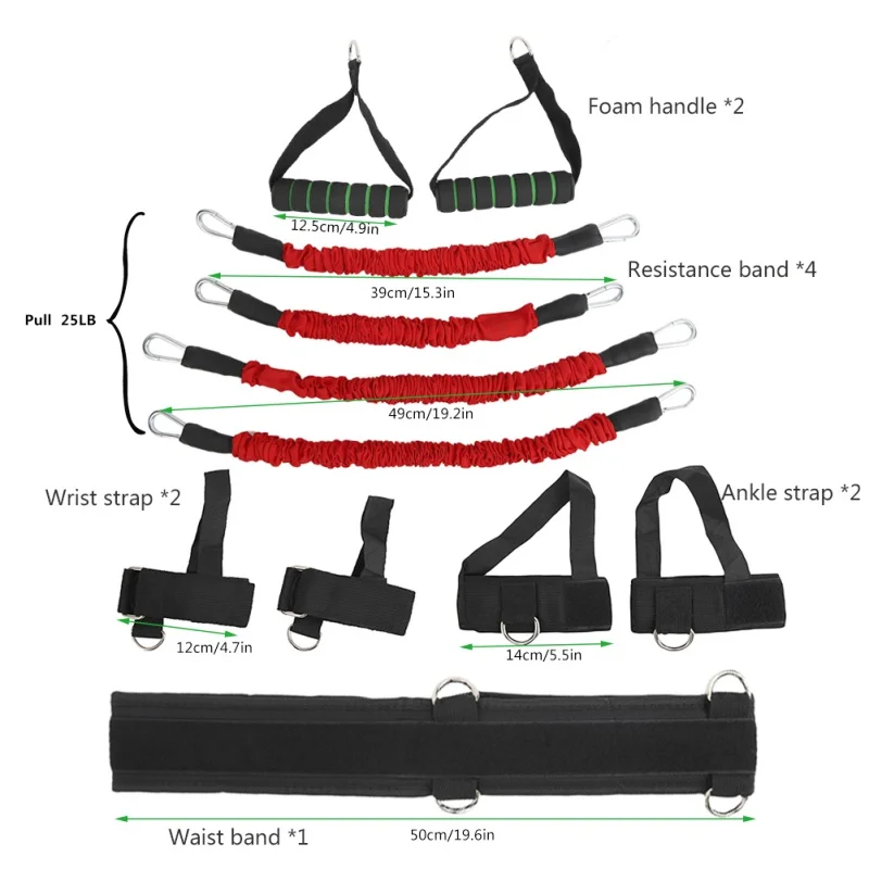 Resistance Stretching Strap Set Exercises Boxing Muay Thai Home Gym Bouncing Strength Training Equipment 
Resistance Stretching Strap Set Exercises Boxing Muay Thai Home Gym Bouncing Strength Training Equipment