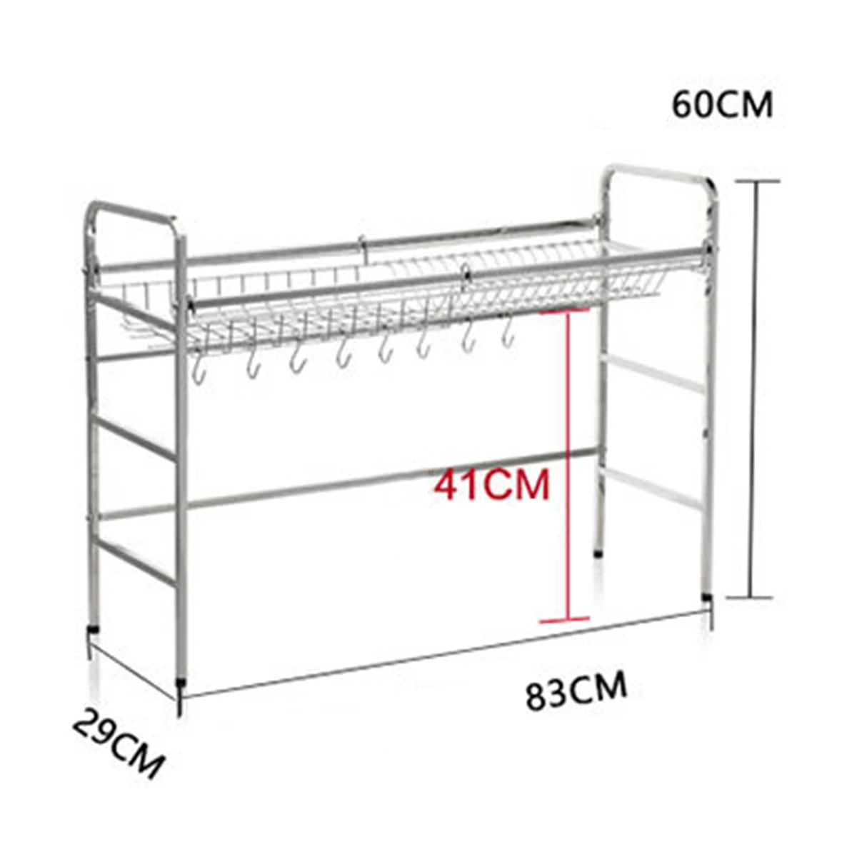 1 Tier Stainless Steel Dish Drying Over Sink Drainer Rack Bowl Dish Shelf Kitchen Organizer Holder Drainer Rack Over the Sink 
1 Tier Stainless Steel Dish Drying Over Sink Drainer Rack Bowl Dish Shelf Kitchen Organizer Holder Drainer Rack Over the Sink