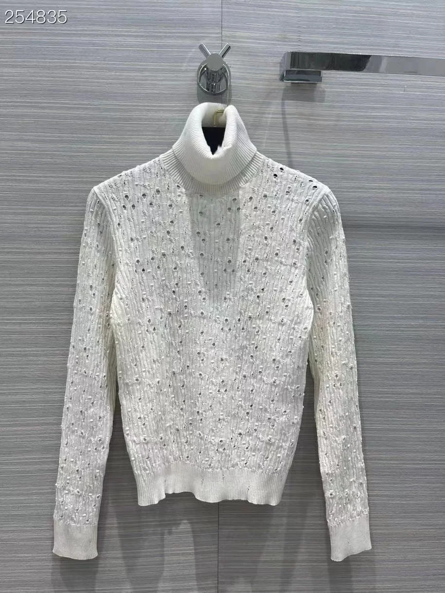 High Quality Runway Design Solid Sweater Women 2022 Spring Knitted Pullover Femme Loose Turtleneck Hollow Out Sweater
High Quality Runway Design Solid Sweater Women 2022 Spring Knitted Pullover Femme Loose Turtleneck Hollow Out Sweater