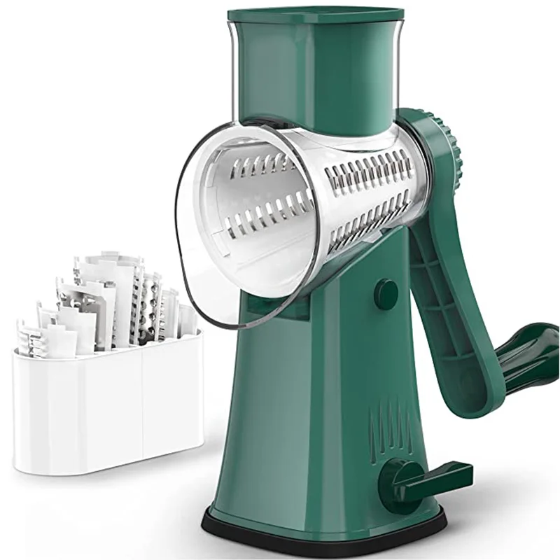 Cheese Grater 5 in 1 Rotary Cheese Grater Graters for Kitchen 5 Stainless Steel Drum Blades Cheese Shredder for Fruit Vegetables
Cheese Grater 5 in 1 Rotary Cheese Grater Graters for Kitchen 5 Stainless Steel Drum Blades Cheese Shredder for Fruit Vegetables