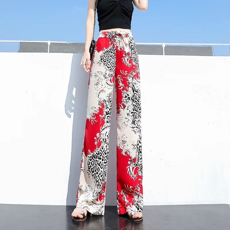 Women's Pants New Fashion Oversize Trousers Female Printed Wide Leg Pants Summer Casual Loose High Waist Pants for Girls
Women's Pants New Fashion Oversize Trousers Female Printed Wide Leg Pants Summer Casual Loose High Waist Pants for Girls