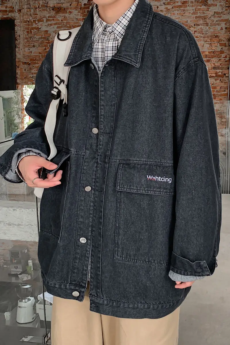 2020 Autumn And Winter New Youth Popular Men's Wash Printing Loose Large Size Denim Jacket Fashion Casual Single Breasted Top
2020 Autumn And Winter New Youth Popular Men's Wash Printing Loose Large Size Denim Jacket Fashion Casual Single Breasted Top