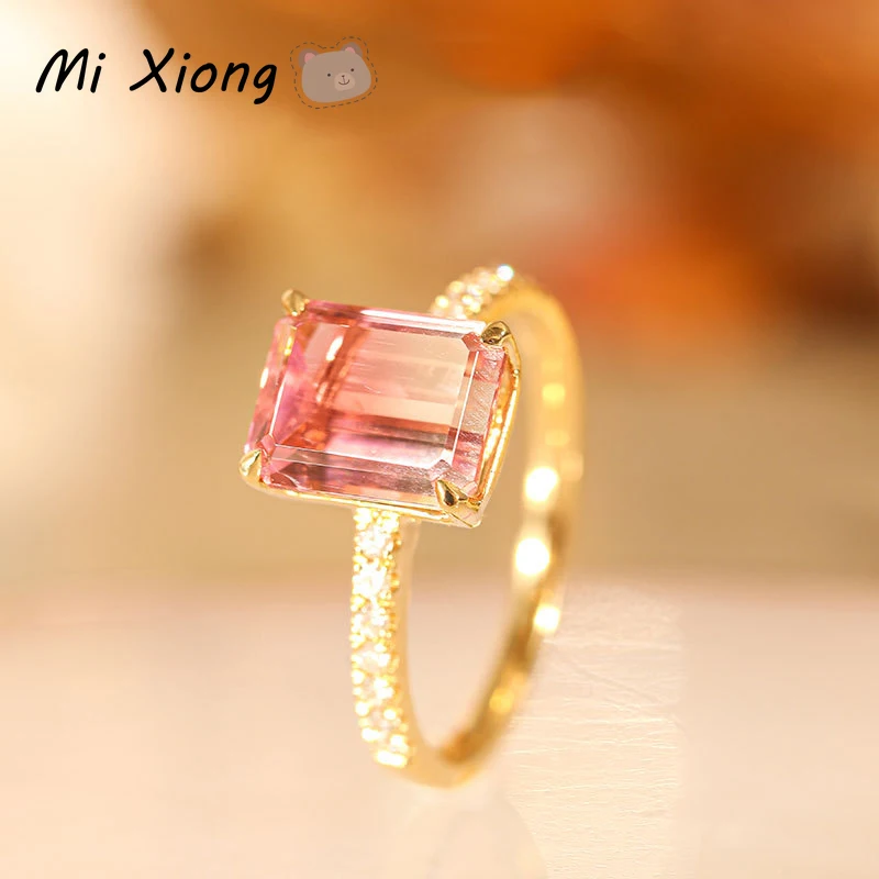 Mi Xiong 925 sterling silver rings for women pink diamond luxury jewelry engagement wedding elegant party gift romantic love
Mi Xiong 925 sterling silver rings for women pink diamond luxury jewelry engagement wedding elegant party gift romantic love