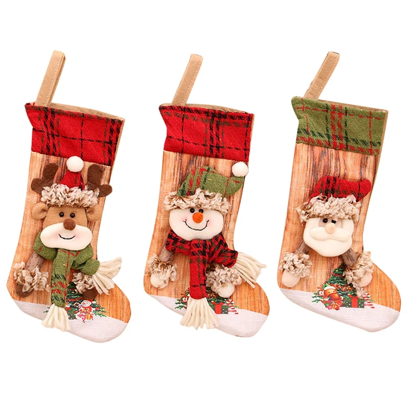 New 3 Pcs Christmas Stocking Santa Claus Candy Sock Bag Xmas Tree Hanging Decor Gift
New 3 Pcs Christmas Stocking Santa Claus Candy Sock Bag Xmas Tree Hanging Decor Gift