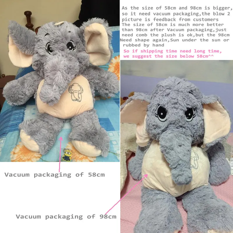 Giant plush Elephant toys Grey Stuffed Big flappy ears Long plush elephant Animal toys for Children Christmas gift for Children
Giant plush Elephant toys Grey Stuffed Big flappy ears Long plush elephant Animal toys for Children Christmas gift for Children