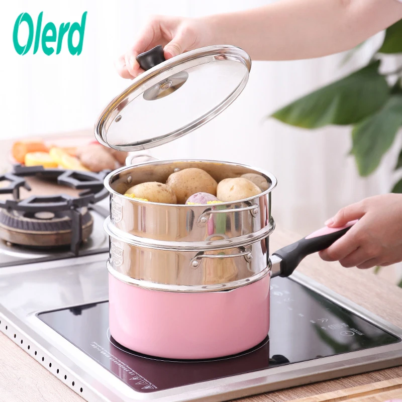 Olerd 16CM 18CM 20CM Steamers 304 Stainless Steel Thickening Double Ear Steamer Multi-layer Steamer Kitchen Tools
Olerd 16CM 18CM 20CM Steamers 304 Stainless Steel Thickening Double Ear Steamer Multi-layer Steamer Kitchen Tools