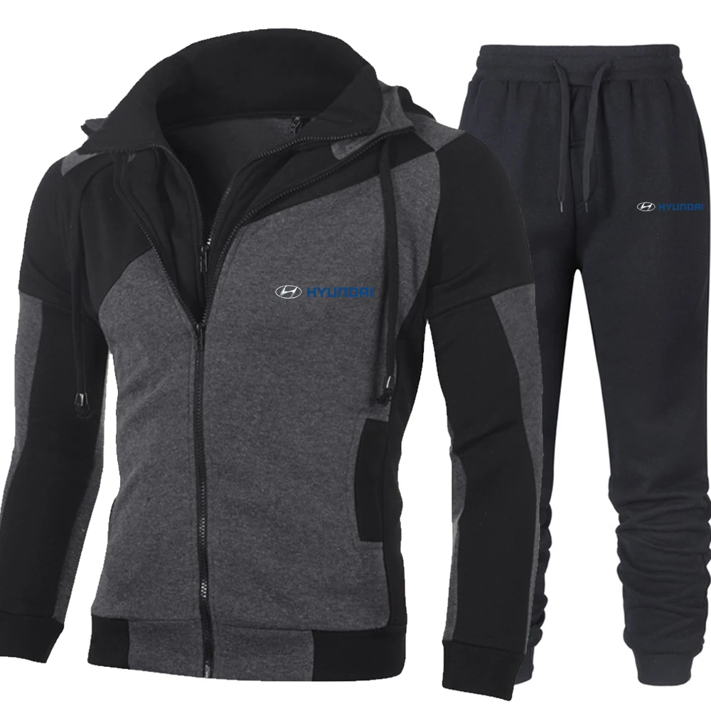 Winter Men's Clothing Men Sets HYUNORI car Printing Hoodie Set Fleece Zipper Sweatshirt Casual Sport Sweatpants Mens Tracksuits
Winter Men's Clothing Men Sets HYUNORI car Printing Hoodie Set Fleece Zipper Sweatshirt Casual Sport Sweatpants Mens Tracksuits