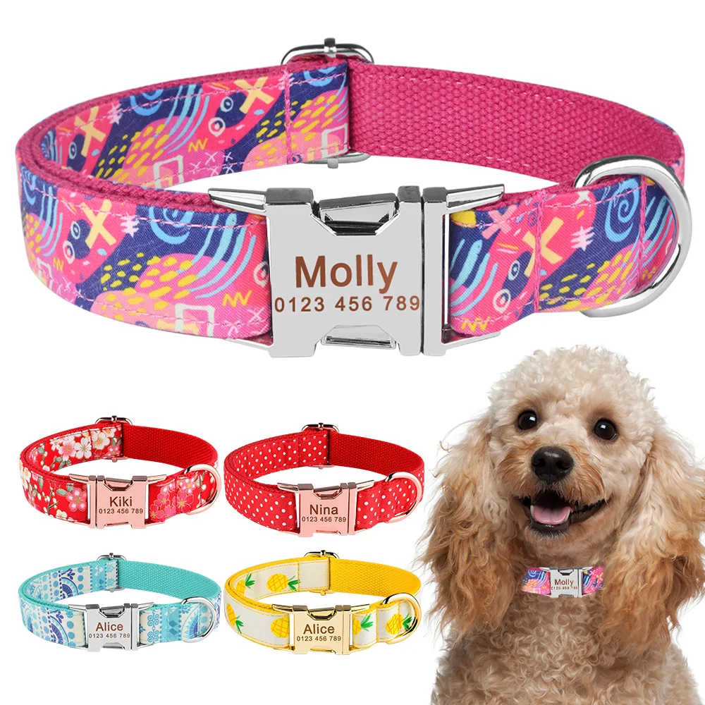 Regulable Nylon Custom Engraved Dog Collar Colorfast Personalized Dog Collar Small Large Unisex Pet Dog Accessories Collar Tag
Regulable Nylon Custom Engraved Dog Collar Colorfast Personalized Dog Collar Small Large Unisex Pet Dog Accessories Collar Tag