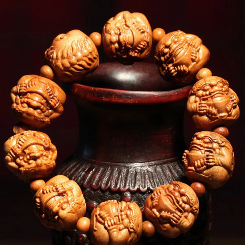 Браслет из персикового дерева с бусинами Fengshui Pixiu, браслет с кристаллами для мужчин и женщин, ювелирные изделия, отлично вырезанный
Браслет из персикового дерева с бусинами Fengshui Pixiu, браслет с кристаллами для мужчин и женщин, ювелирные изделия, отлично вырезанный