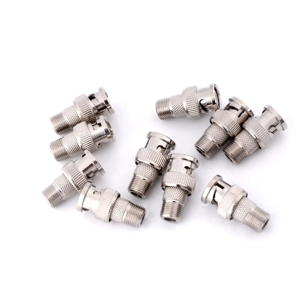10pcs Useful Coupler Jack Adapter Coax Convert From BNC Male Plug to F Female Connector 
10pcs Useful Coupler Jack Adapter Coax Convert From BNC Male Plug to F Female Connector