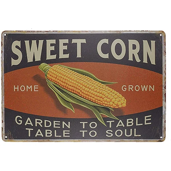 TISOSO Sweet Corn Retro Vintage Metal Tin Sign Home Bar Kitchen Farmhouse Home Decor Signs Gifts Size 8" X 12 
TISOSO Sweet Corn Retro Vintage Metal Tin Sign Home Bar Kitchen Farmhouse Home Decor Signs Gifts Size 8" X 12