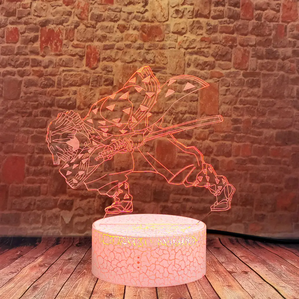 Luminous 3D Illusion LED Nightlight Colorful Changing Light Demon Slayer Anime action & toy figures 
Luminous 3D Illusion LED Nightlight Colorful Changing Light Demon Slayer Anime action & toy figures