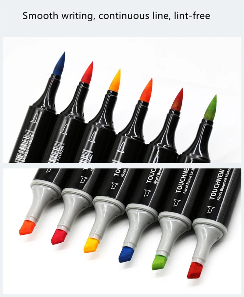 TOUCHNEW Permanent Markers Alcohol Ink Markers Brush Dual Tips Professional Drawing Marker Set Art Design Optional single
TOUCHNEW Permanent Markers Alcohol Ink Markers Brush Dual Tips Professional Drawing Marker Set Art Design Optional single