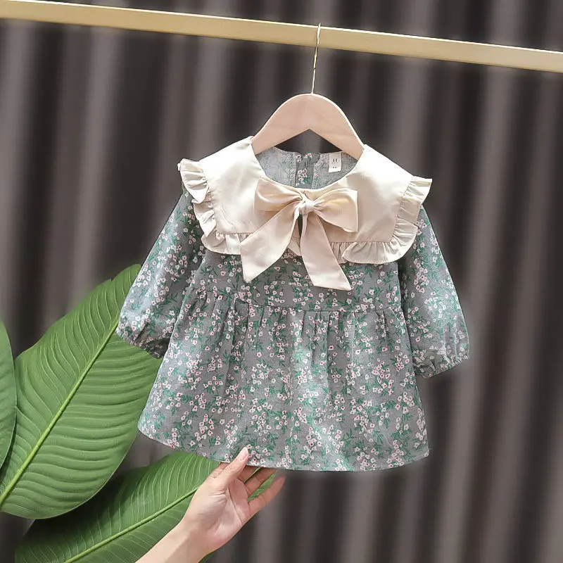 Spring New Girls Baby Dress Long Sleeve Floral Princess For Girl Kids Fashion Cotton Dress For Party Children Dresses
Spring New Girls Baby Dress Long Sleeve Floral Princess For Girl Kids Fashion Cotton Dress For Party Children Dresses