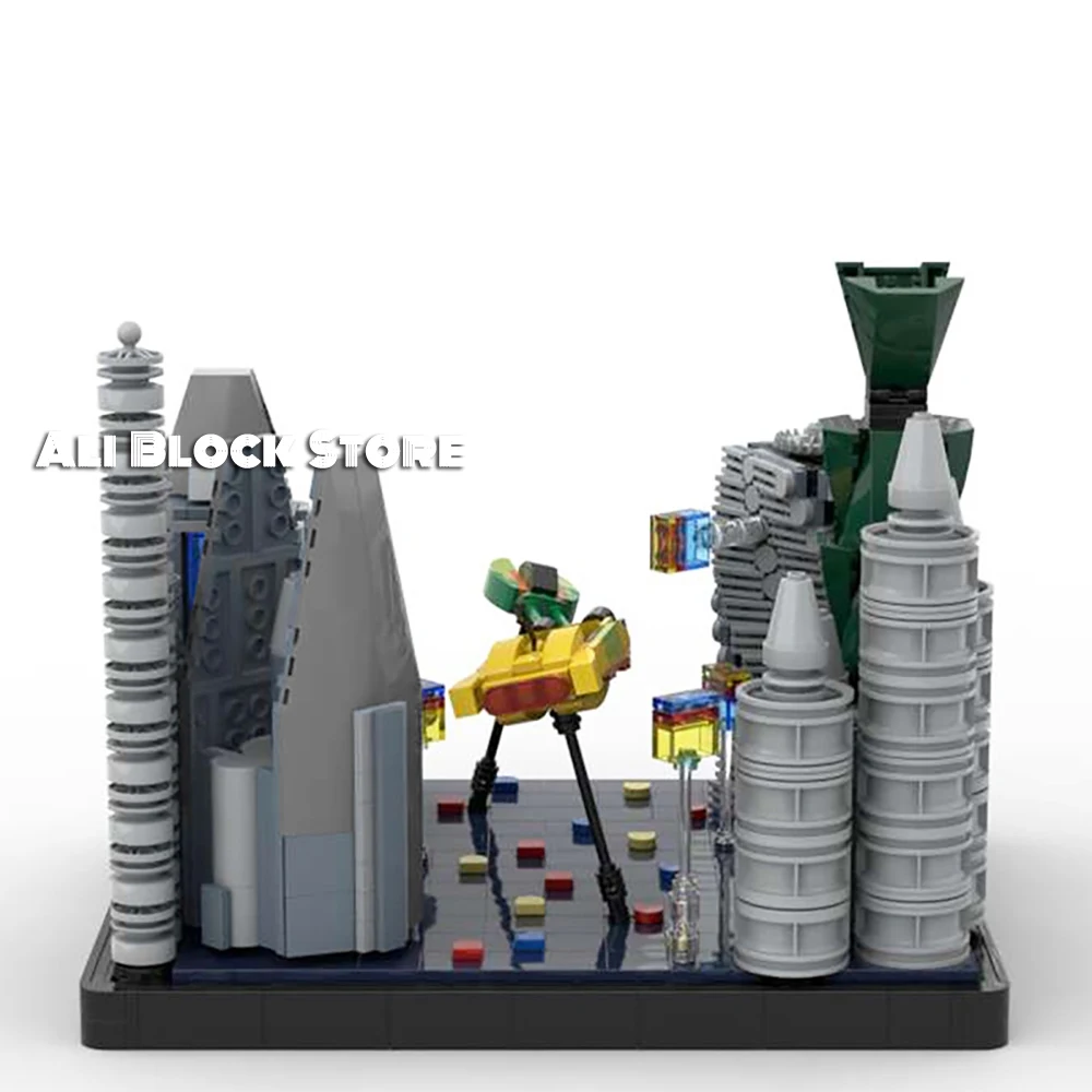 Future World City Drag Racing Coruscant Pursuit Zam Speeder Chase Micro Block Model MOC Creator Diy Building Blocks Toys Kids
Future World City Drag Racing Coruscant Pursuit Zam Speeder Chase Micro Block Model MOC Creator Diy Building Blocks Toys Kids
