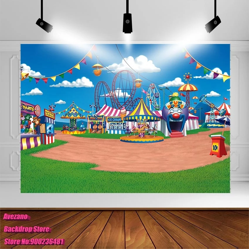 Avezano Baby Shower Birthday Photography Backdrops Cartoon Amusement Park Photo Background Photo Studio Decorations Photoshoot
Avezano Baby Shower Birthday Photography Backdrops Cartoon Amusement Park Photo Background Photo Studio Decorations Photoshoot