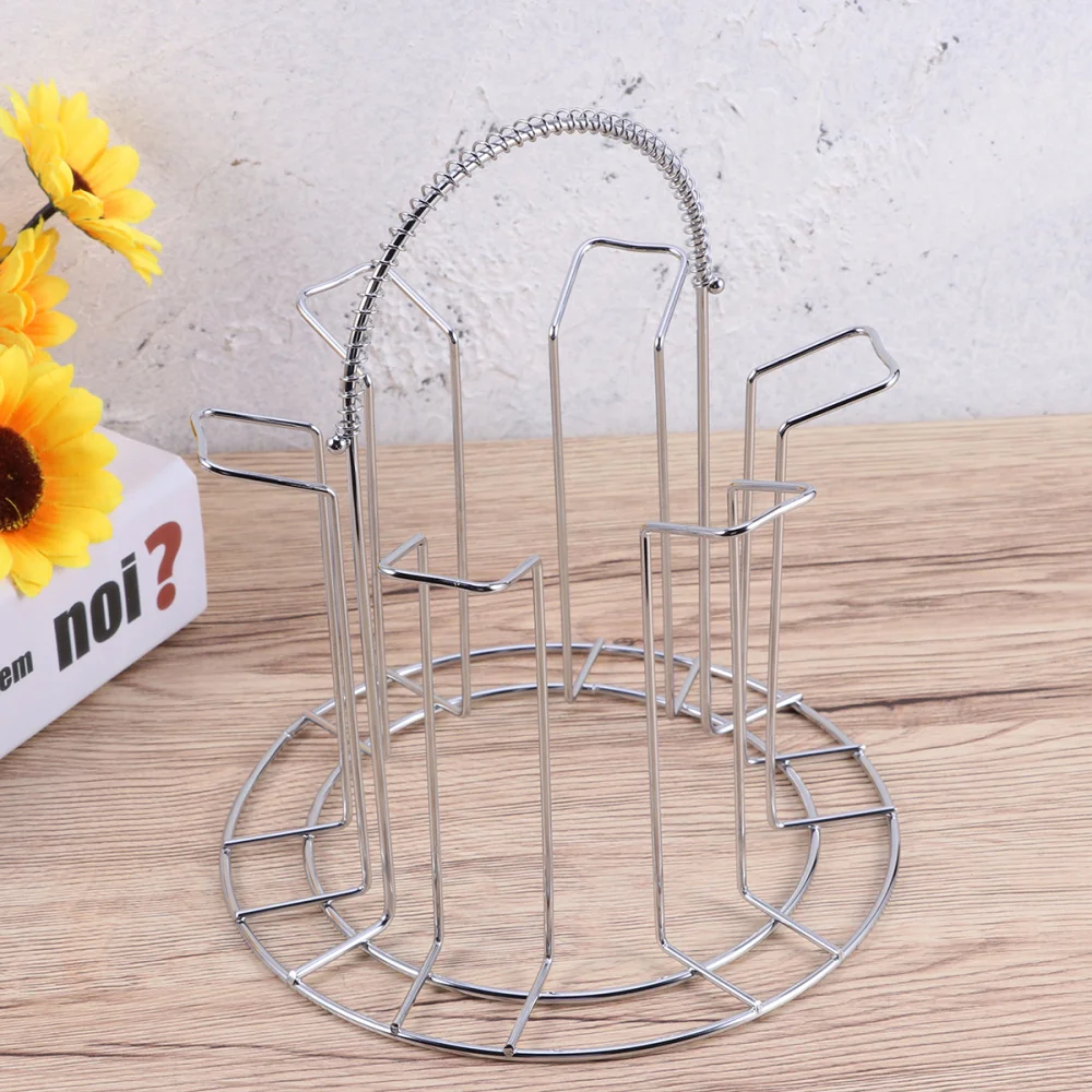 Stainless Steel 6 Cups Mug Glass Stand Holder Home Kitchen Hanging Drainer Storage Rack Drying Shelf Home Storage Accessories
Stainless Steel 6 Cups Mug Glass Stand Holder Home Kitchen Hanging Drainer Storage Rack Drying Shelf Home Storage Accessories