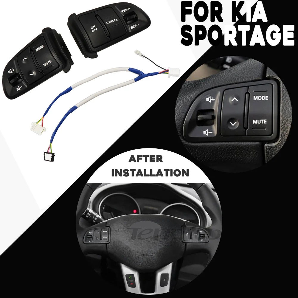 SUPERB For KIA Sportager Steering Wheel Cruise Controler Buttons Remote Control Volume Switch Car Accessories
SUPERB For KIA Sportager Steering Wheel Cruise Controler Buttons Remote Control Volume Switch Car Accessories