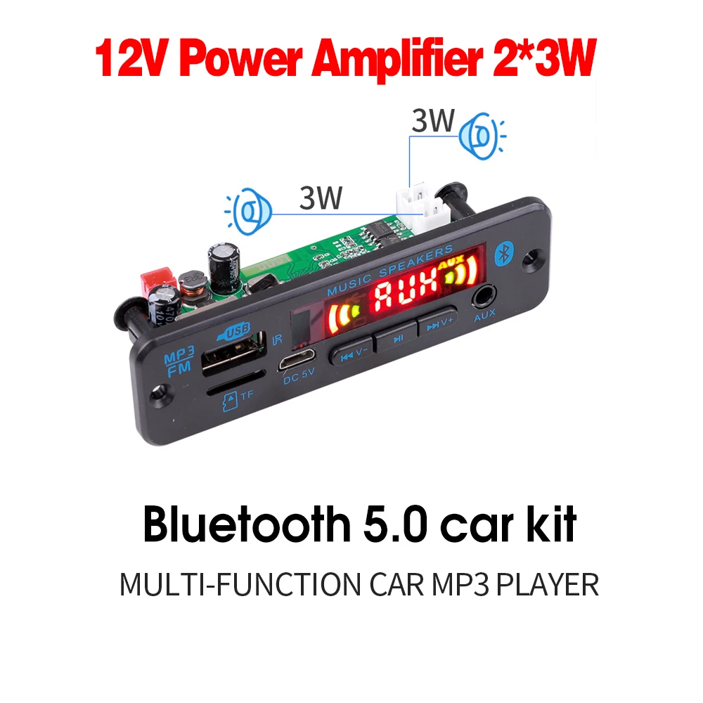 Автомобильный комплект громкой связи с Bluetooth, 12 В, Mp3 декодер, плата, поддержка записи, WMA WAVFLAC APEFM радио TF AUX USB беспроводной стерео приемник
Автомобильный комплект громкой связи с Bluetooth, 12 В, Mp3 декодер, плата, поддержка записи, WMA WAVFLAC APEFM радио TF AUX USB беспроводной стерео приемник