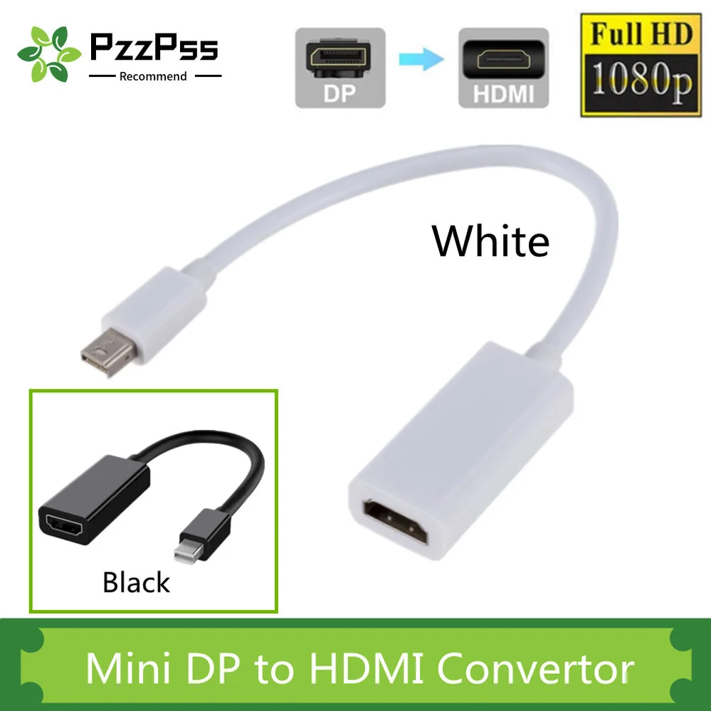 Mini DP to HDMI compatible cable 1080P TV projector Projetor DP 1.4 display port converter for Apple Mac Macbook Pro Air laptop
Mini DP to HDMI compatible cable 1080P TV projector Projetor DP 1.4 display port converter for Apple Mac Macbook Pro Air laptop
