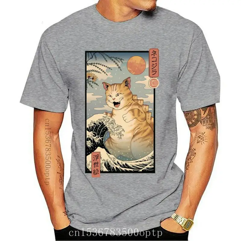 New Catzilla Print Casual Harajuk Male's Tshirts Unisex Cotton Black Short Sleeve T Shirt Hiphop Summer Men T-Shirt Streetwe
New Catzilla Print Casual Harajuk Male's Tshirts Unisex Cotton Black Short Sleeve T Shirt Hiphop Summer Men T-Shirt Streetwe
