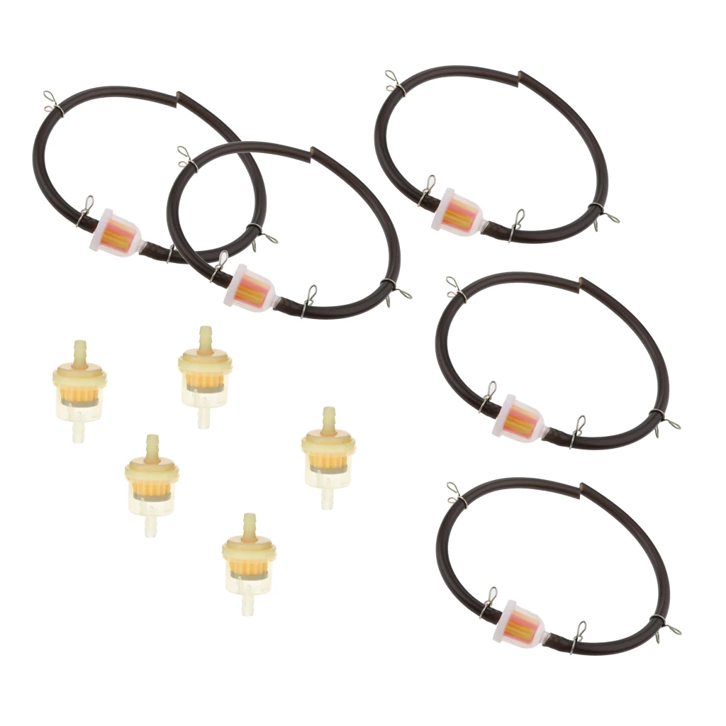MagiDeal 10X 47 49cc мини газовый шланг линия топливный фильтр комплект для грязи
