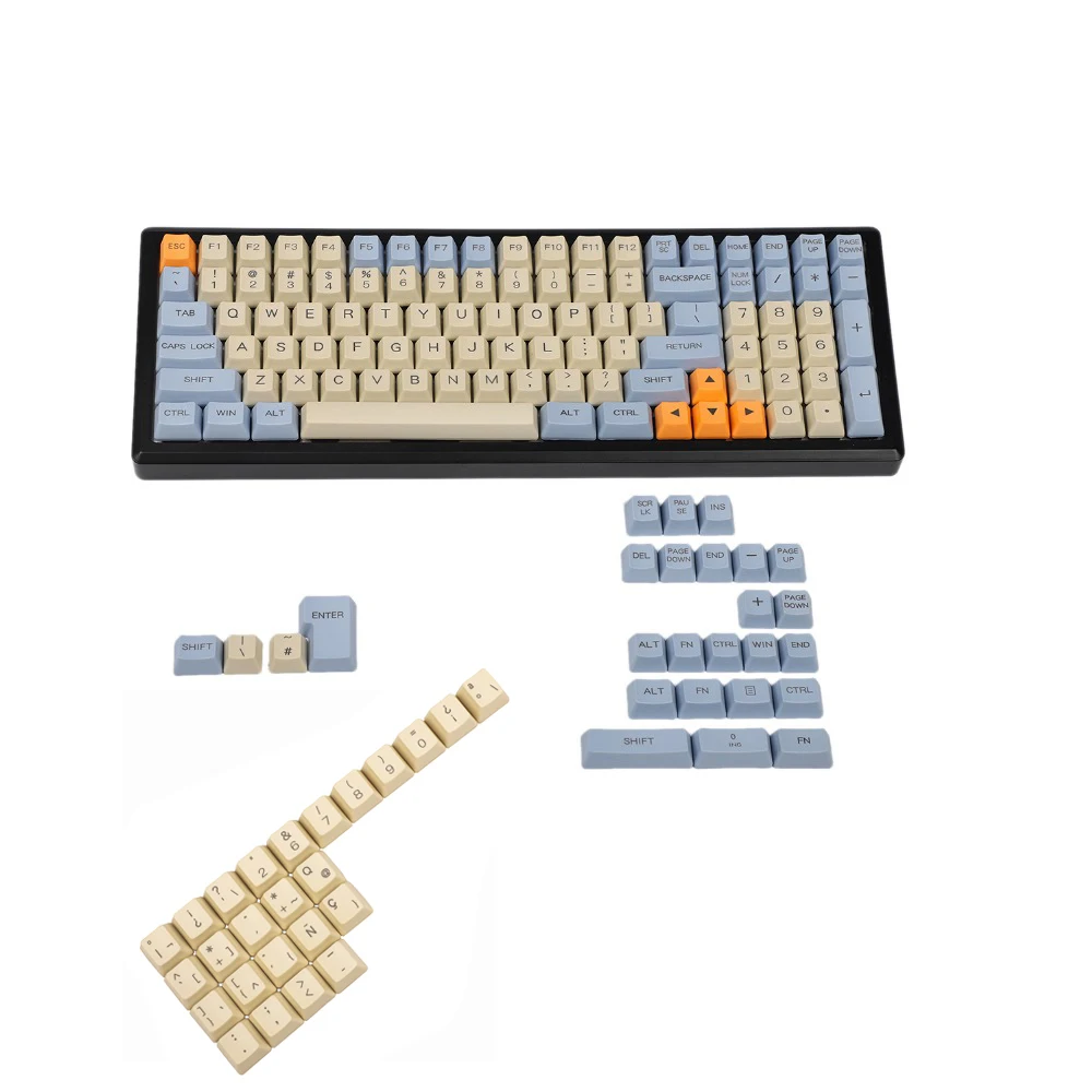 YMDK Laser Etched UK Italian Spain German ISO OEM Profile Thick PBT Keycap For MX Mechanical Keyboard YMD96 KBD75 104 87 61
YMDK Laser Etched UK Italian Spain German ISO OEM Profile Thick PBT Keycap For MX Mechanical Keyboard YMD96 KBD75 104 87 61