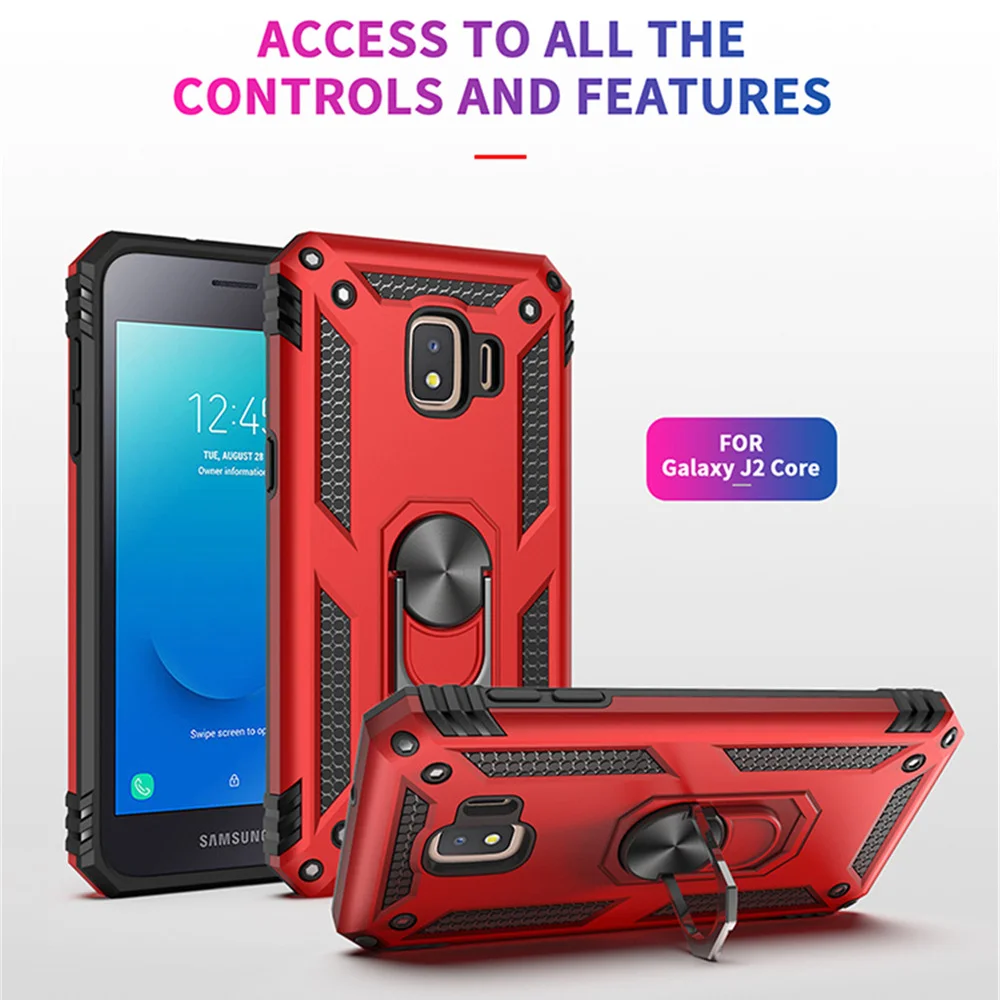 

For Samsung Galaxy J2 Core SM-J260F Case Kickstand Armor Covers For Samsung J2 Core J2 J7 PRIME J5 J7 Magnet Phone case Fundas