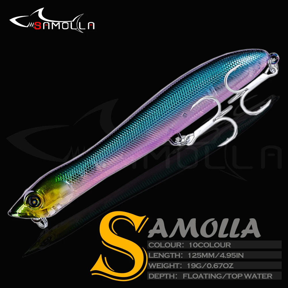 Fishing Lure Pencil Weights 19g 12.5cm Floating Topwater Bait Hard Lures Casting Pesca Wobblers For Carp Fish Artificial Baits 
Fishing Lure Pencil Weights 19g 12.5cm Floating Topwater Bait Hard Lures Casting Pesca Wobblers For Carp Fish Artificial Baits