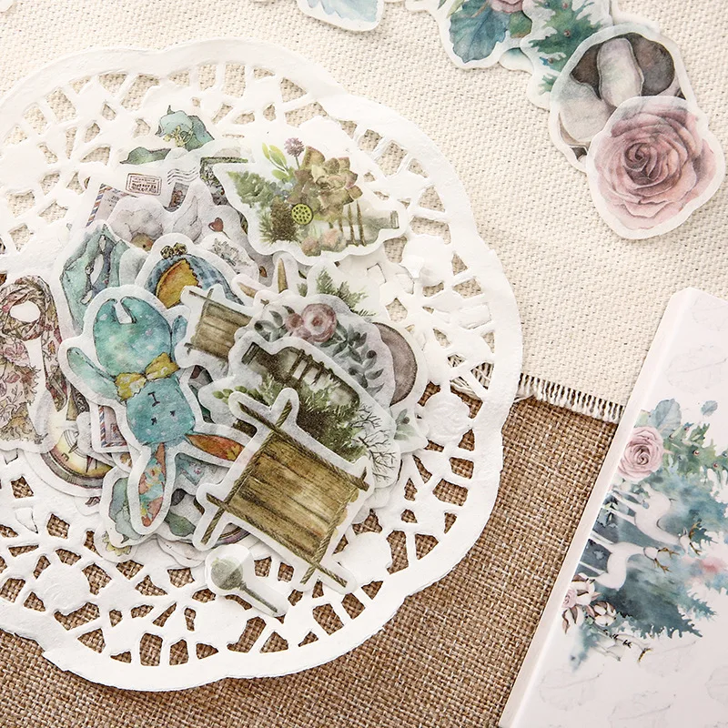 40pcs/pack Vintage Stickers Packed in Box Foodie Cartoons Forests Unicorn for Scrapbooking Journal Deco Stickers Diy Crafts
40pcs/pack Vintage Stickers Packed in Box Foodie Cartoons Forests Unicorn for Scrapbooking Journal Deco Stickers Diy Crafts