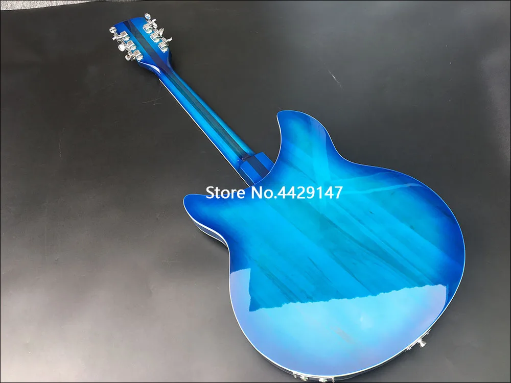 Ricken 360 Electric Guitar 12 strings guitar Rosewood Fingerboard Blue Burst Body 'R' Style Tailpiece can be customized
Ricken 360 Electric Guitar 12 strings guitar Rosewood Fingerboard Blue Burst Body 'R' Style Tailpiece can be customized