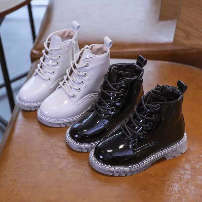 Autumn Kids Boots Girls Leather Shoes Patent Leather Solid Color Children Boys Ankle Boots Non-slip Student Shoes SM118
Autumn Kids Boots Girls Leather Shoes Patent Leather Solid Color Children Boys Ankle Boots Non-slip Student Shoes SM118