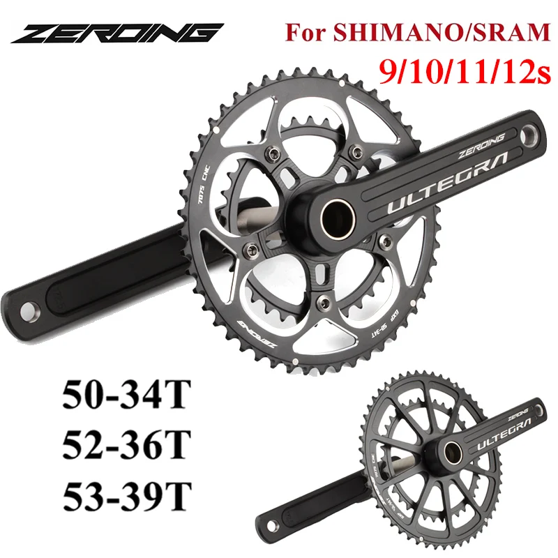 Road Bike Crankset 9/10/11/12s Double Sprocket 34-50T GXP chainring 36-52T 39-53T chainwheel BB For Shimano/SRAM Crank
Road Bike Crankset 9/10/11/12s Double Sprocket 34-50T GXP chainring 36-52T 39-53T chainwheel BB For Shimano/SRAM Crank