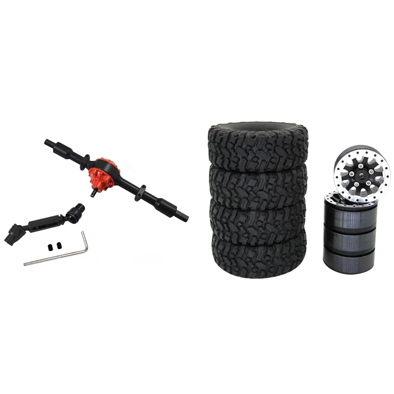 Rear Bridge Axle And Steel Gear With Wheel Rim Hub And Rubber Tire Tyre For WPL C24 C34 C44 MN D90 D91 MN99S RC Car
Rear Bridge Axle And Steel Gear With Wheel Rim Hub And Rubber Tire Tyre For WPL C24 C34 C44 MN D90 D91 MN99S RC Car