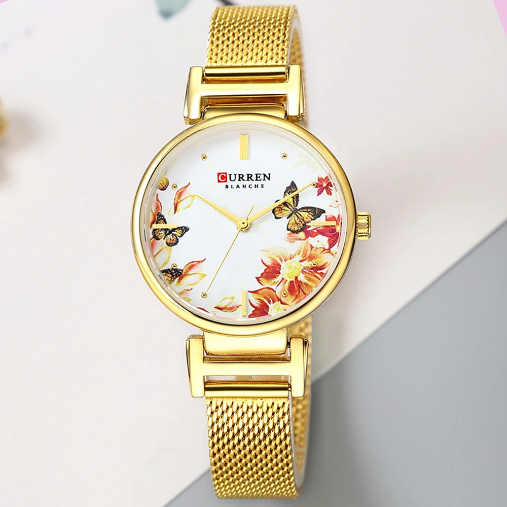 CURREN Stainless Steel Women Watch Fashion Top Brand Quartz Ladies Wristwatch bayan kol saati 9053 Clock Female Beautiful Gift
CURREN Stainless Steel Women Watch Fashion Top Brand Quartz Ladies Wristwatch bayan kol saati 9053 Clock Female Beautiful Gift