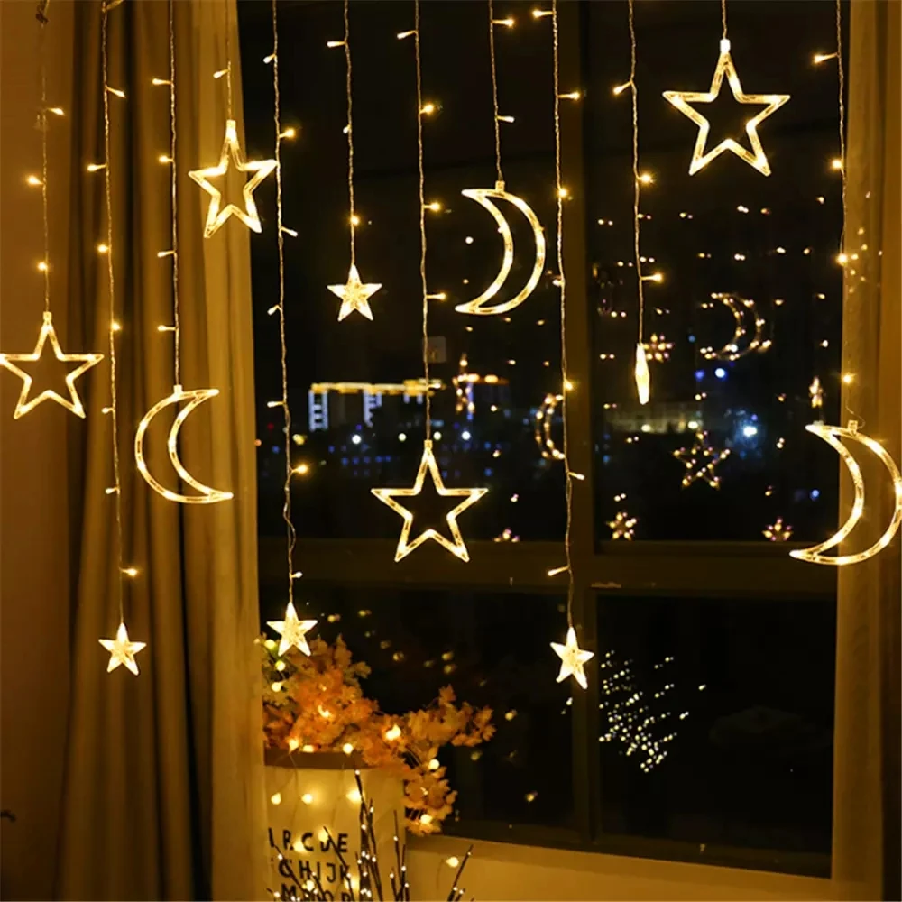 Led solar Light Outdoor Garden Christmas Decorative Star Moon curtain lamp Remote Waterproof Fairy Wedding Party Lights Dropship
Led solar Light Outdoor Garden Christmas Decorative Star Moon curtain lamp Remote Waterproof Fairy Wedding Party Lights Dropship