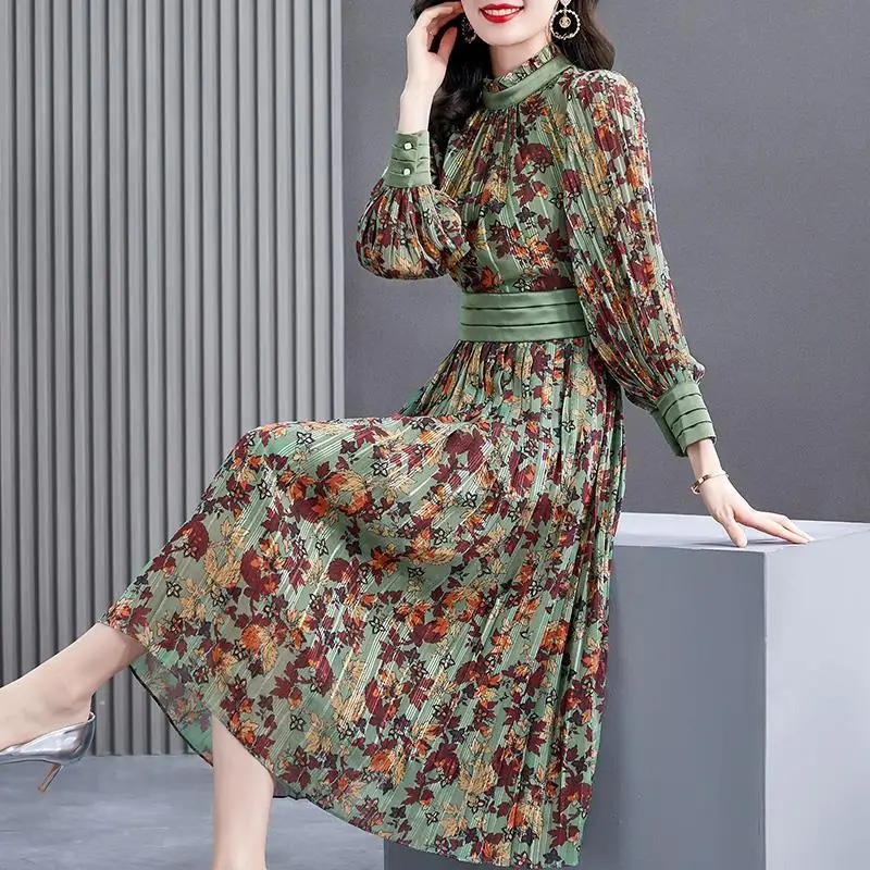 2021 Spring New Women's High End Celebrity Temperament French Retro Printed Pleated Sexy Dress Vestidos Vfemage Vintage Oodji
2021 Spring New Women's High End Celebrity Temperament French Retro Printed Pleated Sexy Dress Vestidos Vfemage Vintage Oodji