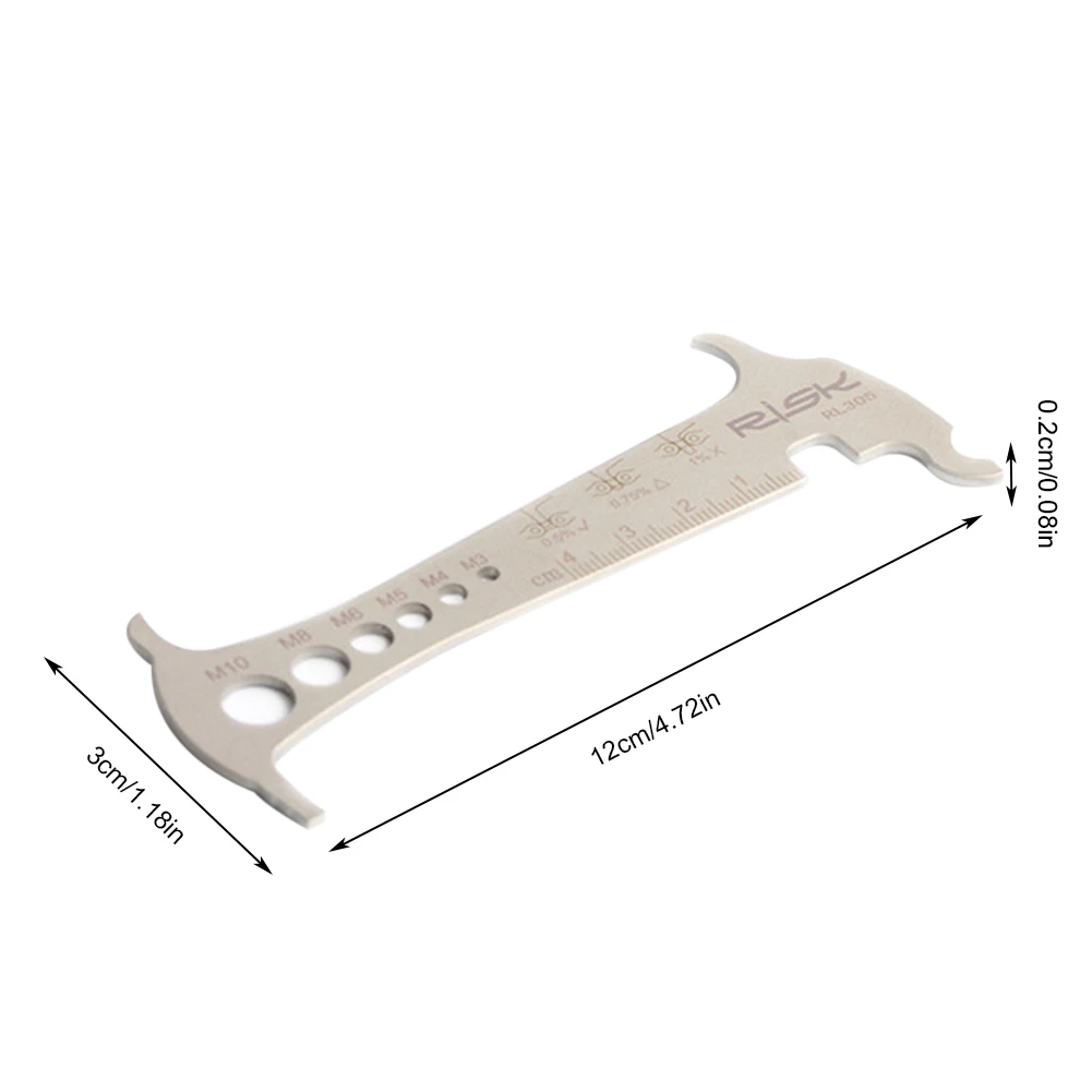 Wear Indicator Tool Bicycle Repair Tool Calipers Bolt Measuring Chain Hook 3-In-1 Bike Chain Checker Stainless Steel Bike Chain
Wear Indicator Tool Bicycle Repair Tool Calipers Bolt Measuring Chain Hook 3-In-1 Bike Chain Checker Stainless Steel Bike Chain