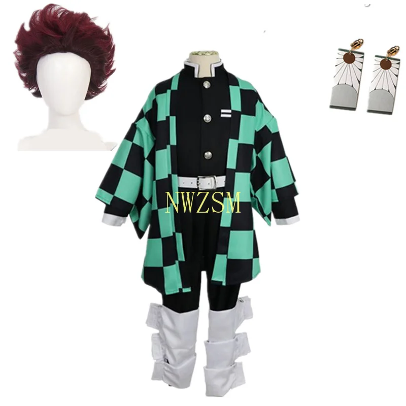 Kids Demon Slayer: Kimetsu no Yaiba Kamado Tanjirou Kimono Yukata Uniform Outfit Anime childs Cosplay Costumes wig
Kids Demon Slayer: Kimetsu no Yaiba Kamado Tanjirou Kimono Yukata Uniform Outfit Anime childs Cosplay Costumes wig
