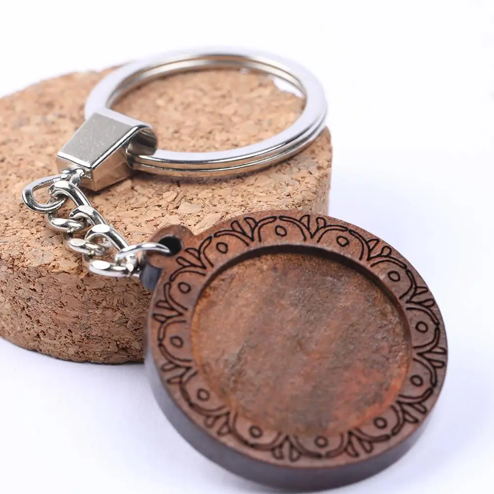 Onwear 5pcs Wood Cabochon Keychain Base Setting Trays 25mm Dia Blank Wooden Bezels For Metal Key Chain Making
Onwear 5pcs Wood Cabochon Keychain Base Setting Trays 25mm Dia Blank Wooden Bezels For Metal Key Chain Making