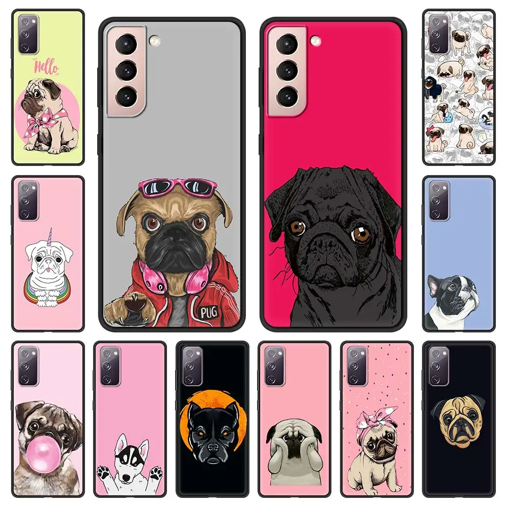 Cute Pug Dog Anime Phone Case For Samsung Galaxy S20 FE S10 Plus S21 Ultra S8 S9 Plus S10e S7 Edge 5G Black Shell Cover
Cute Pug Dog Anime Phone Case For Samsung Galaxy S20 FE S10 Plus S21 Ultra S8 S9 Plus S10e S7 Edge 5G Black Shell Cover
