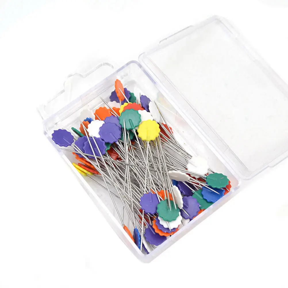 100Pcs/box Sewing Accessories Patchwork Pins Flower Pin Sewing Pin With Box 10*50mm
100Pcs/box Sewing Accessories Patchwork Pins Flower Pin Sewing Pin With Box 10*50mm