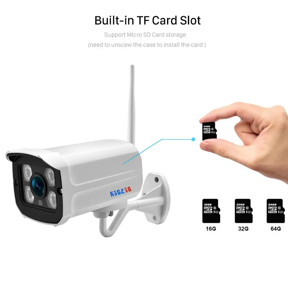 BESDERSEC 1080P IP Camera Wifi IR Night Vision SD Card Wireless Camera 2MP Audio Record Bullet Onvif CCTV Outdoor Surveillance 
BESDERSEC 1080P IP Camera Wifi IR Night Vision SD Card Wireless Camera 2MP Audio Record Bullet Onvif CCTV Outdoor Surveillance