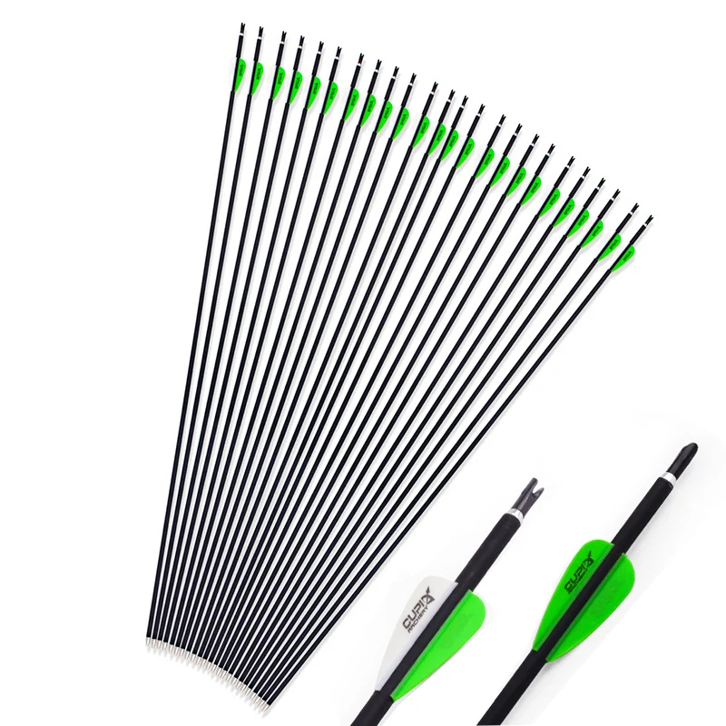 32 inches OD 6mm Carbon Arrow Spine 800 Replaceable Arrowhead for Recurve/Compound Bows Archery Shooting Hunting
32 inches OD 6mm Carbon Arrow Spine 800 Replaceable Arrowhead for Recurve/Compound Bows Archery Shooting Hunting